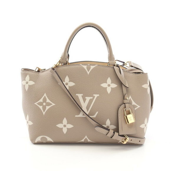 Louis Vuitton Palais Handbag Leather Empreinte Beige - Picture 1 of 7